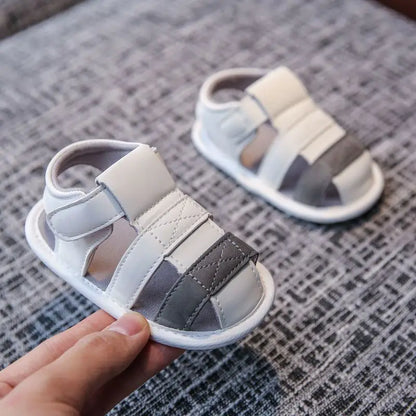 Baby Shoes For Boys and Girls  Summer With Perforated Sandals and Non Slip Soft Soles For Learning To Walk