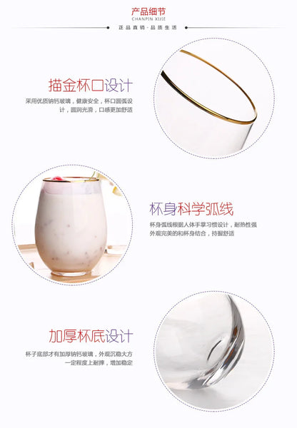 Whiskey Glass Clear Whiskey Bar Cocktail Glasses Drinking Glasses Scotch Liquor Barware Beer Milk Shake Juice Latte Cup