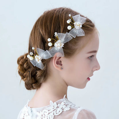 Vintage Pearl Hair Clip for Qipao, Retro Shanghai Style Barrettes, Elegant Hairpin