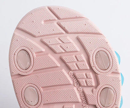 Children' Fashion Sport Sandals Geometric Patterns Breathable Wear-resistant Soft Shoes With Adjustable Velcro For Boys & Girls