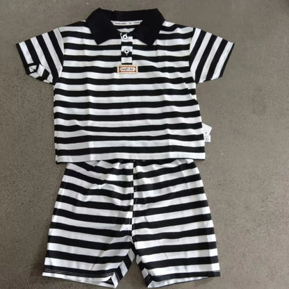 Boys Polo Shirts+Shorts Clothes Sets Summer Child Casual T-shirts Shorts 2pcs Sports Suit For Baby Tracksuits Kids Outfits Set