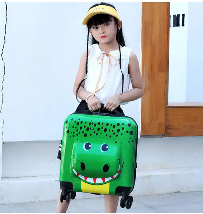 Children's Trolley Case Universal Wheel Cartoon Animal Portable Luggage Multi Function Boarding Case