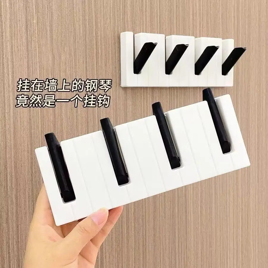 Piano Decorative Hook Row Hook, Bedroom Entrance Home Wall Decoration Hanger