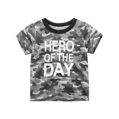 Jumping Meters Hot Selling Boys Girls Summer Baby T Shirts Short Sleeve Cartoon Cars  Toddler Tees Tops Boys Girls Clothing
