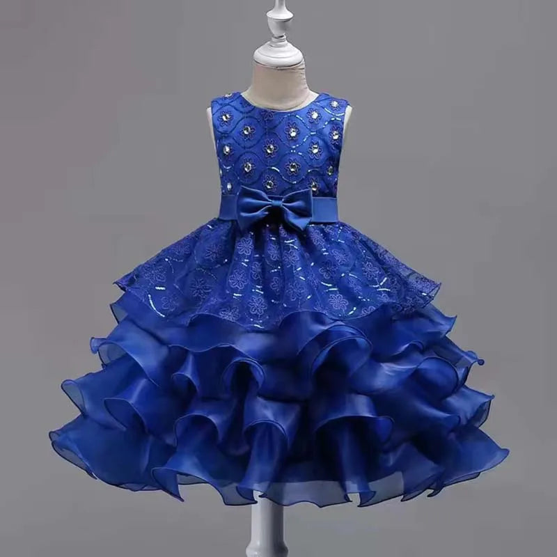 Flower Girl Dress For Wedding Baby Girl  Birthday Outfits Children's Girls First Communion Dresses Girl Kids Party Wear