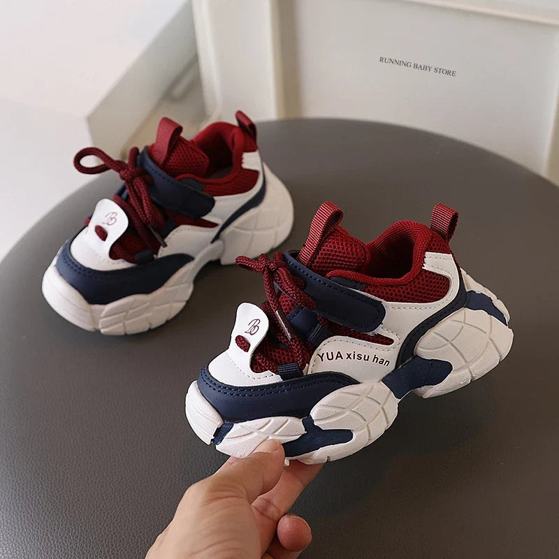 New Boy Fashion Sneaker Spring Mesh Breathable Platform Running Shoes Tennis Shoe High Quality Non Slip Sport Shoes Girls I01125
