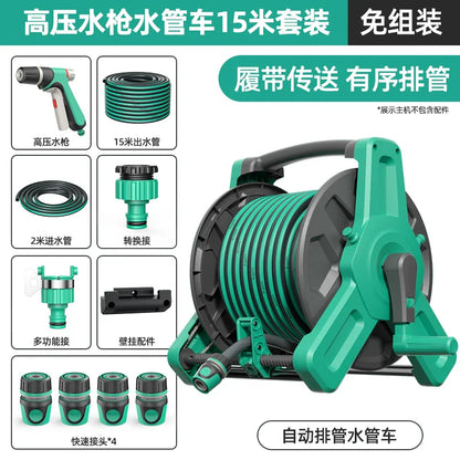 Wall Mounted Portable Water Gun Pressure Resistant Antifreeze Flower Sprayer Car Wash Durable Water Pipe Coiler