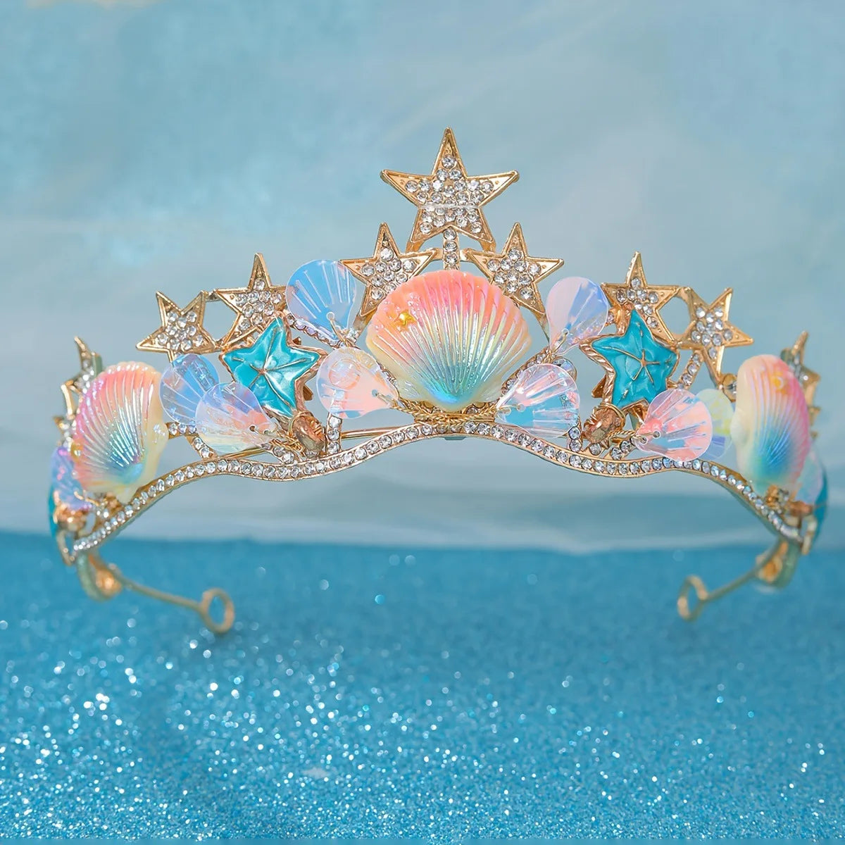 Gold Crystal Tiaras And Crowns Headband Rhinestone Prom Diadem Crown Bridal Wedding Hair Accessories Jewelry Crown Tiara Gift