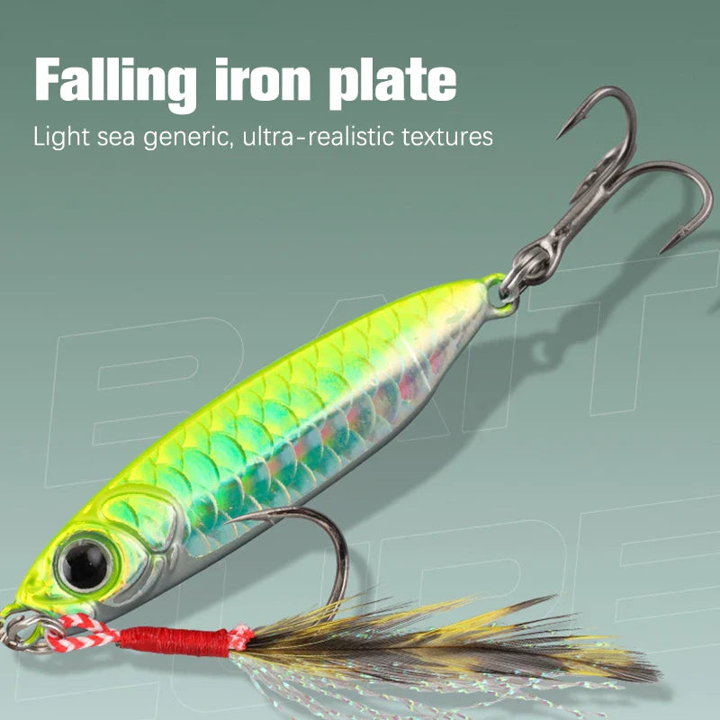 Metal Artificial Bait Jig 7g 10g 15g 20g 25g 30g Shore Casting Jigging lure Shore Casting Saltwater Fishing lure Bit