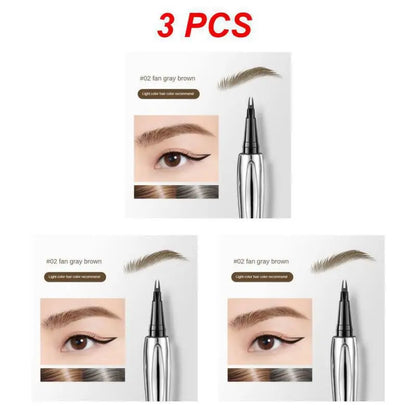 Eyebrow Pen Waterproof Anti Sweating Non fading Halo Dyeing Natural And Long lasting Wild Eyebrow Pen Multi Water Eyebrow Pen