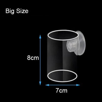 Fish Feeding Aquarium Feeding Ring Fish Tank Station Floating Food Tray Feeder Aquarium Accessory with Strong Suction Cups
