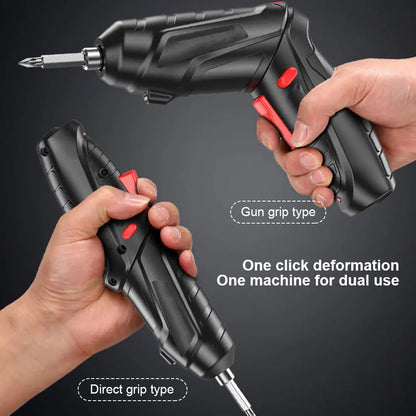 Electric Screwdriver Battery Rechargeable Cordless Screwdriver Powerful Impact Wireless Screwdriver Set Mini Drill Power Tools