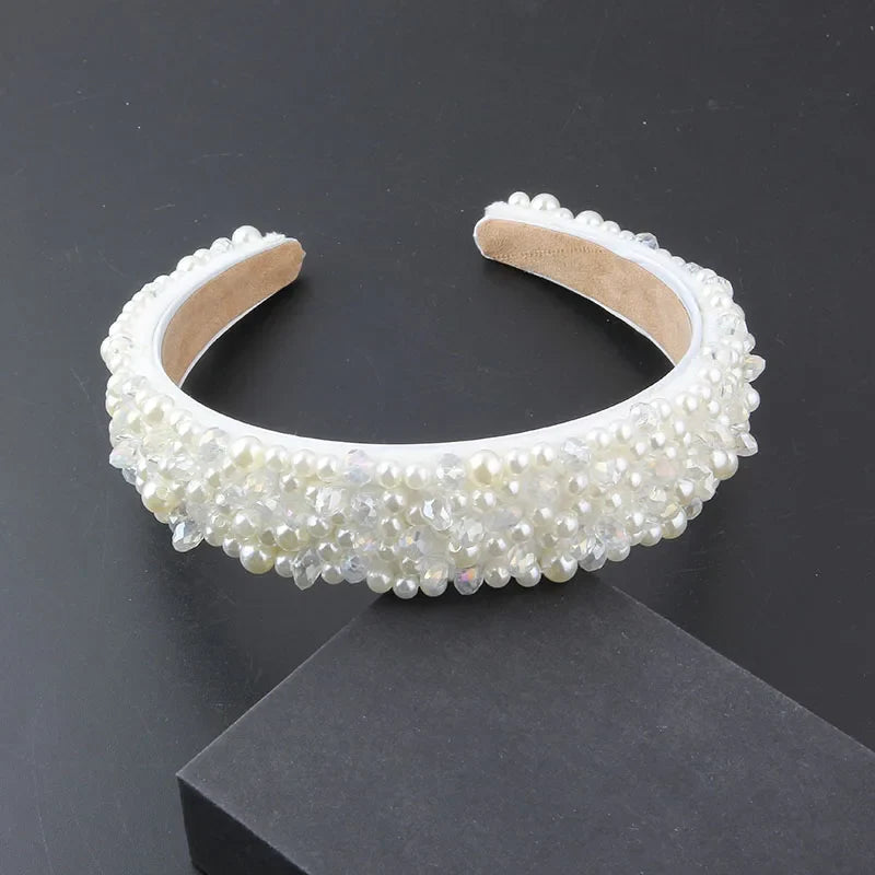 Gorgeous Personality Rhinestone Headwear Fashion Hairband Luxury Baroque Rhinestone Headband Wedding Ladies Bridal Hair