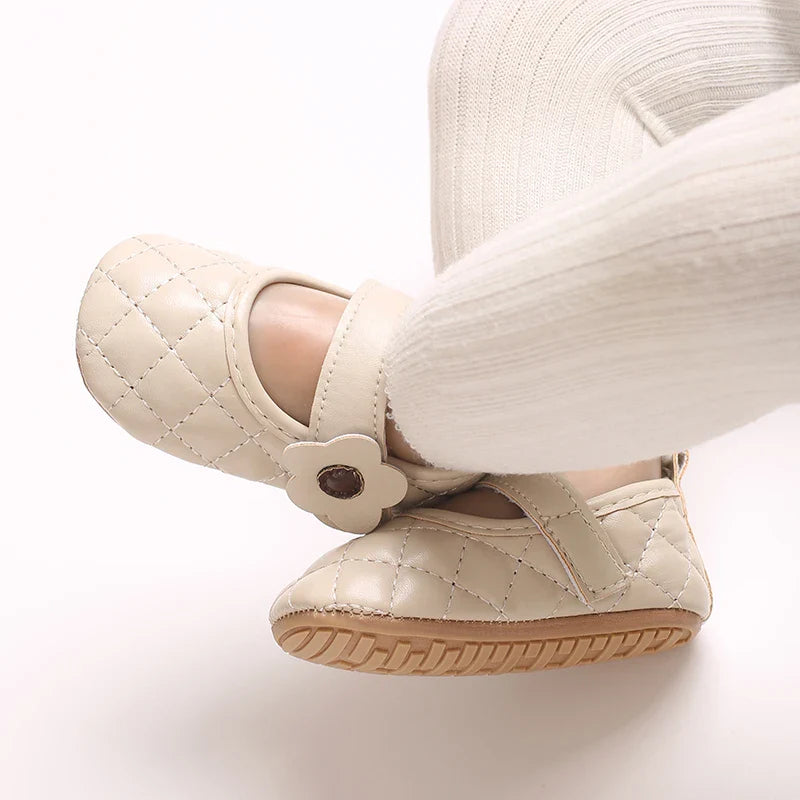 Baby Girl's Walking Shoes 3-6 Months Spring and Autumn Single Shoes Princess Shoes