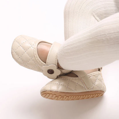 Baby Girl's Walking Shoes 3-6 Months Spring and Autumn Single Shoes Princess Shoes