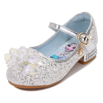 Children's Shoes Ice And Snow Romance Princess Elsa Shoes Girl's Fashion Sandals Crystal Princess Shoes
