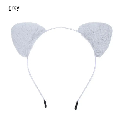 Cute Lace Cat Ears Headband Fancy Dress Hairband Women Girls Cosplay Headwear Masquerade Anime Costume Party