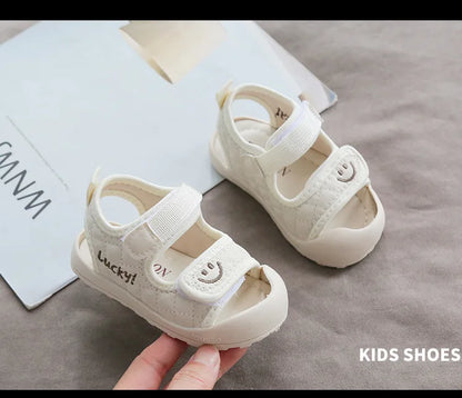 Children Shoes Little Kids Sport Sandals Lucky Smile Face Unisex Baby Boys Girls Casual Anti-slip Sandals