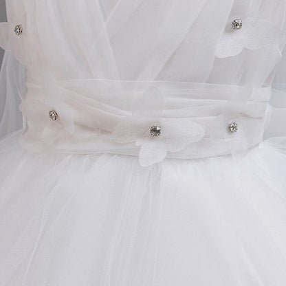 Girls White Pink Party Princess Dress Kids Girl Tailing Dresses for Wedding Birthday Ceremony Baby Girl Gown