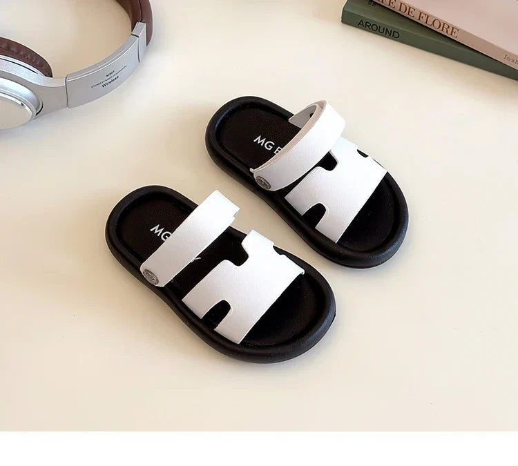 Fashion Spring Child Sandal Summer New Shoe Boy Girl Slippers Soft Bottom Non-slip Kid Shoes Baby Velcro Beach Sandal Slippers