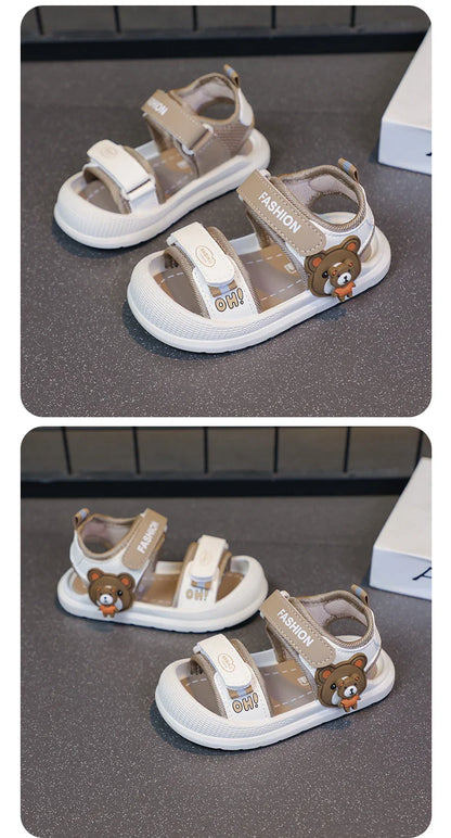 Toddler Sandals For Baby  Boys Girls Sandals Soft-soled Cartoon First Step Footwear For Infant Kids Trend Fashion