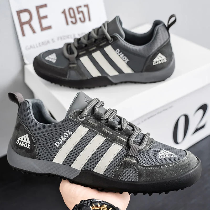 Men's Shoes Fashion Versatile Breathable Board Shoes Thick soled Trendy Casual Shoes  (Available)