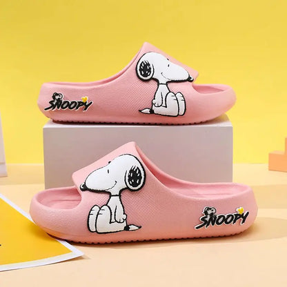 Snoopy Boys and Girls Slippers Cartoon Peripheral Creative Indoor Non-slip Soft Bottom Bathroom Slippers Outer Wear Sandals Gift
