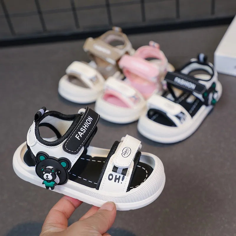 Toddler Sandals For Baby  Boys Girls Sandals Soft-soled Cartoon First Step Footwear For Infant Kids Trend Fashion