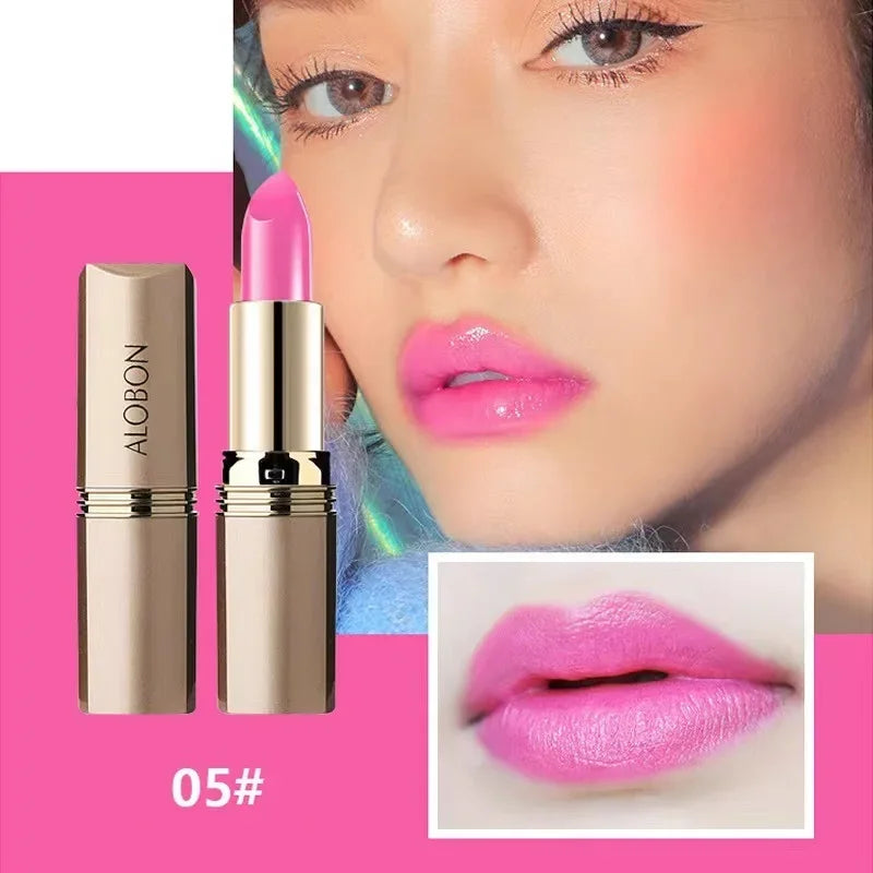 Pink Lipstick Waterproof Matte 24 Hours Long Lasting Non-Stick Cup Red Rose Lip Tint Velvet Cosmetic Women Make Up