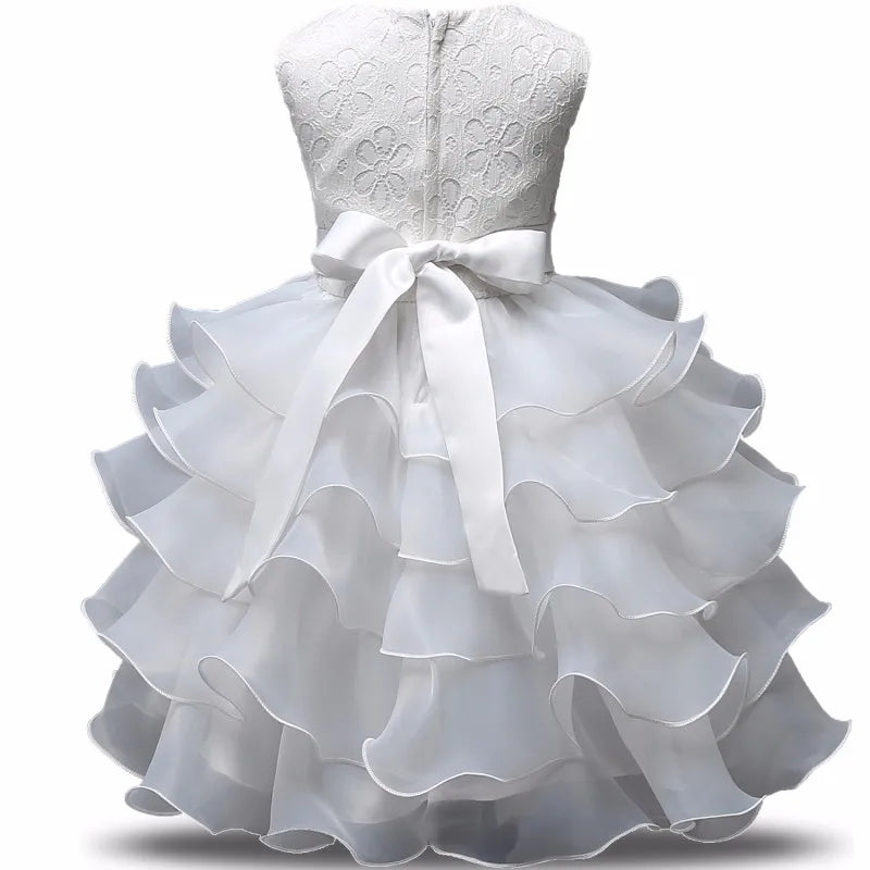 Flower Girl Dress For Wedding Baby Girl  Birthday Outfits Children's Girls First Communion Dresses Girl Kids Party Wear