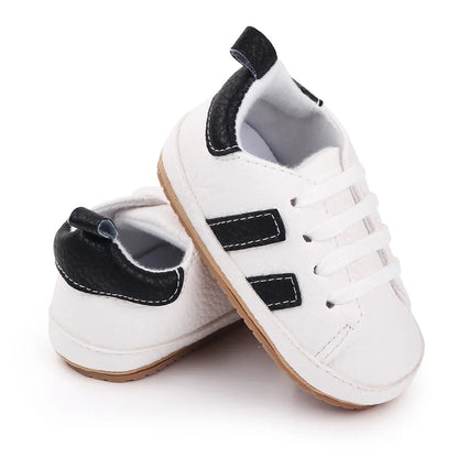 Baby Casual Shoes Non-slip Sole and PU for Toddler Boys and Girls Outdoor Walking Sneakers