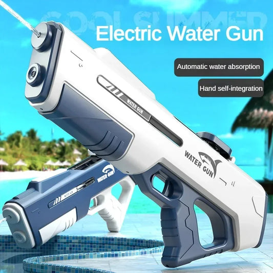 Summer Outdoor ToyChildren Automatic Water Absorption Electric Water Gun Toys Hand Self-integration High-pressure Watergun