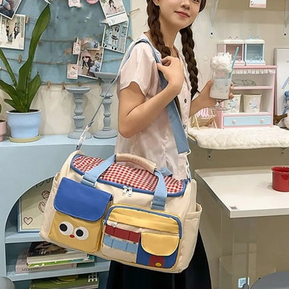 Large Capacity Dopamine Travel Bag Multiple Pockets Dedicated Shoe Compartment Travel Duffle Bag Colorful Water-resistant