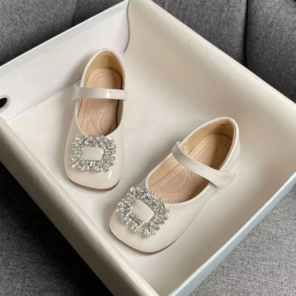 PU Children Leather Shoes Soft Soled Lightweight Shoes Mary Jane Shoe Slip-on Style Girl Princess Shoe Spring Season