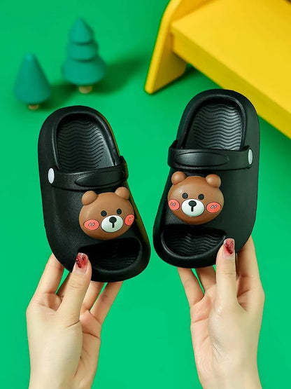 Cute three-dimensional animal summer children's EVA slippers for boys and girls beach shoes,suitable for indoor and outdoor wear