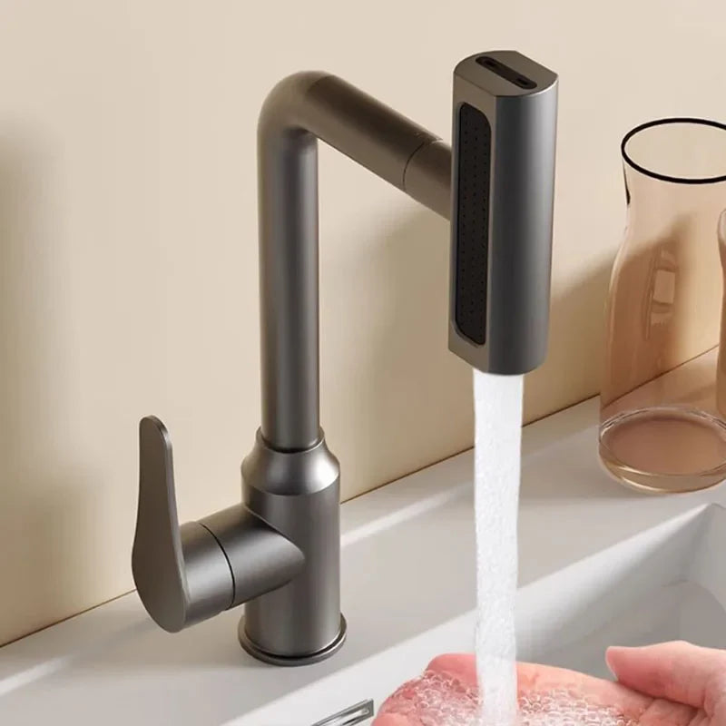 Basin Faucet Kitchen Sink Faucet Stainless Steel Hot and Cold Tap Toilet Water Mixer Tap Bathroom Accessories