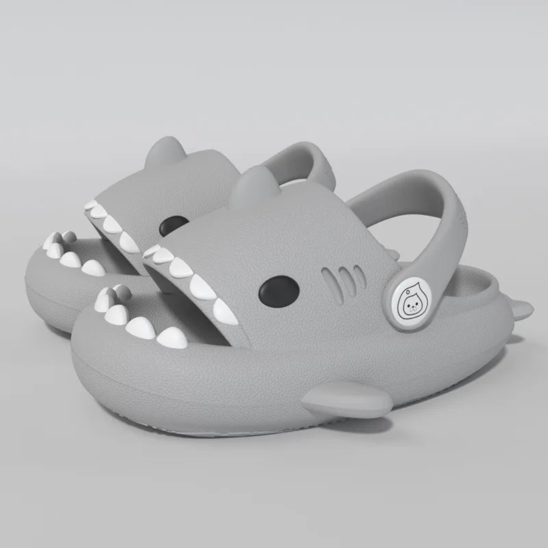 Gacimy Summer Cartoon Sandals For Children Fashion Shark Outdoor Boys And Girls Slippers Waterproof Non-slip Beach Baby Shoes