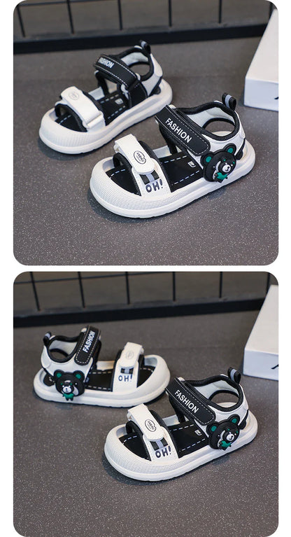 Toddler Sandals For Baby  Boys Girls Sandals Soft-soled Cartoon First Step Footwear For Infant Kids Trend Fashion