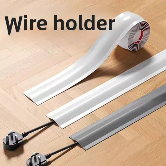 Invisible Soft Floor Wire Trough Anti Stepping Ground Mount Cable Organizer Home Office Decoration Open Management Wire Trough