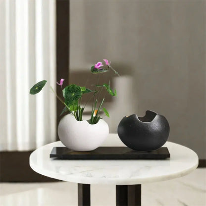 Creative Ceramic Flowerpot Broken Eggshells Shapes Decorative Succulent Plant Container Bonsai Pot Office