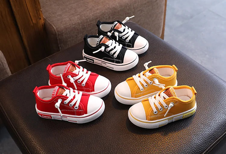 New Children's Canvas Shoes Fashion Baby Board Shoes Girls' Breathable Single Shoes Boys' Casual Shoes