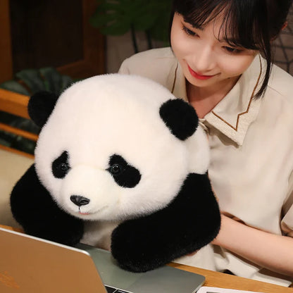 Adorable Base Simulation Lifelike Giant Panda FuBao Plush Toys Kawaii Stuffed Animals Soft Bears Baby Appease Doll Gifts