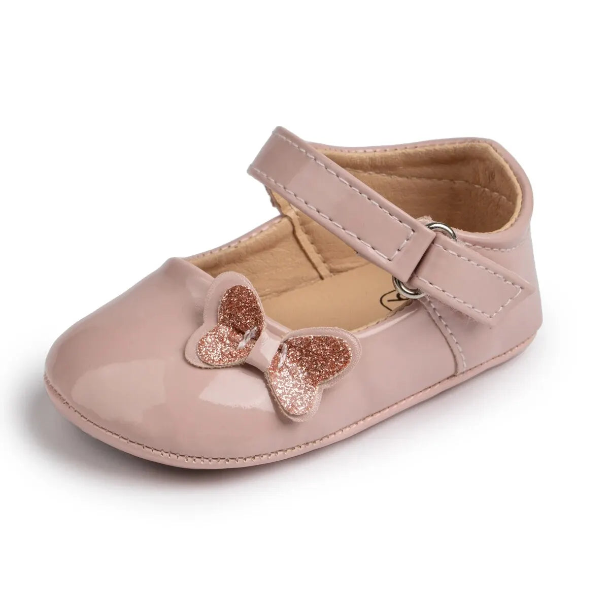 Meckior Baby Girl Shoes Newborn PU Leather Bowknot Dress Infants Shoes Rubber Non-Slip Toddler First Walker Baby Shoes Girls