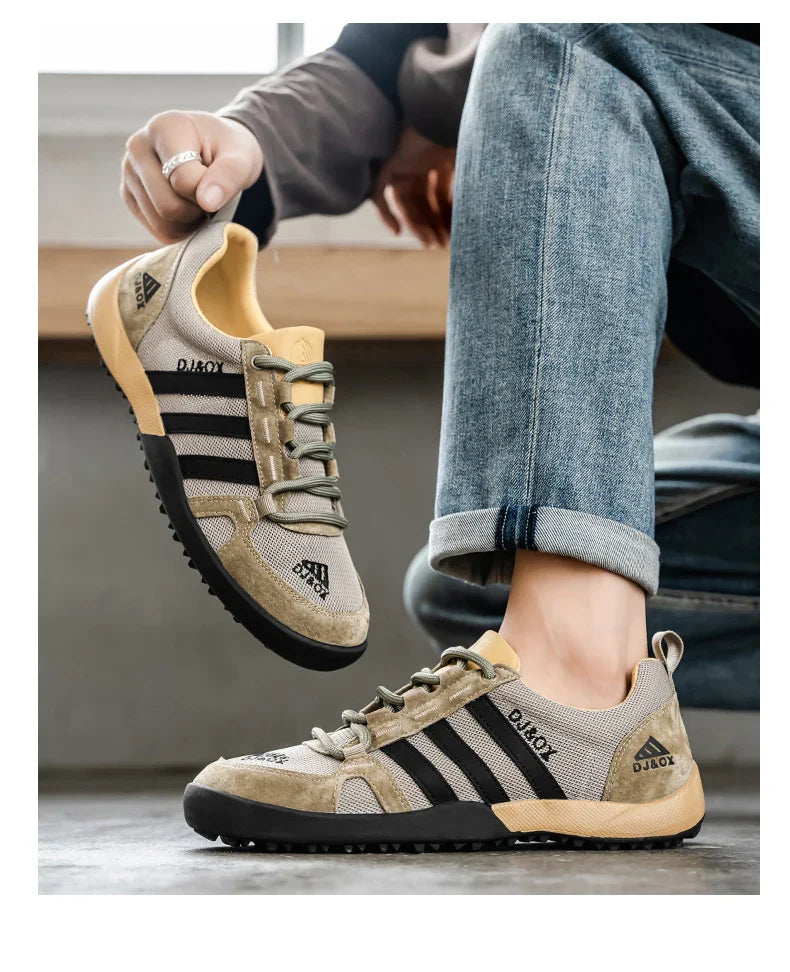 Men's Shoes Fashion Versatile Breathable Board Shoes Thick soled Trendy Casual Shoes  (Available)