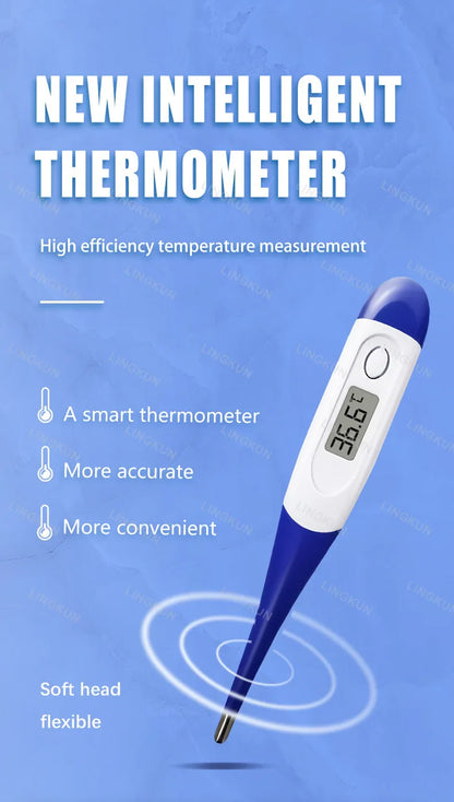 Household Adults Children Thermometers for Fever Thermometer Electronic Soft Head Digital Oral Armpit Temperature Measurement