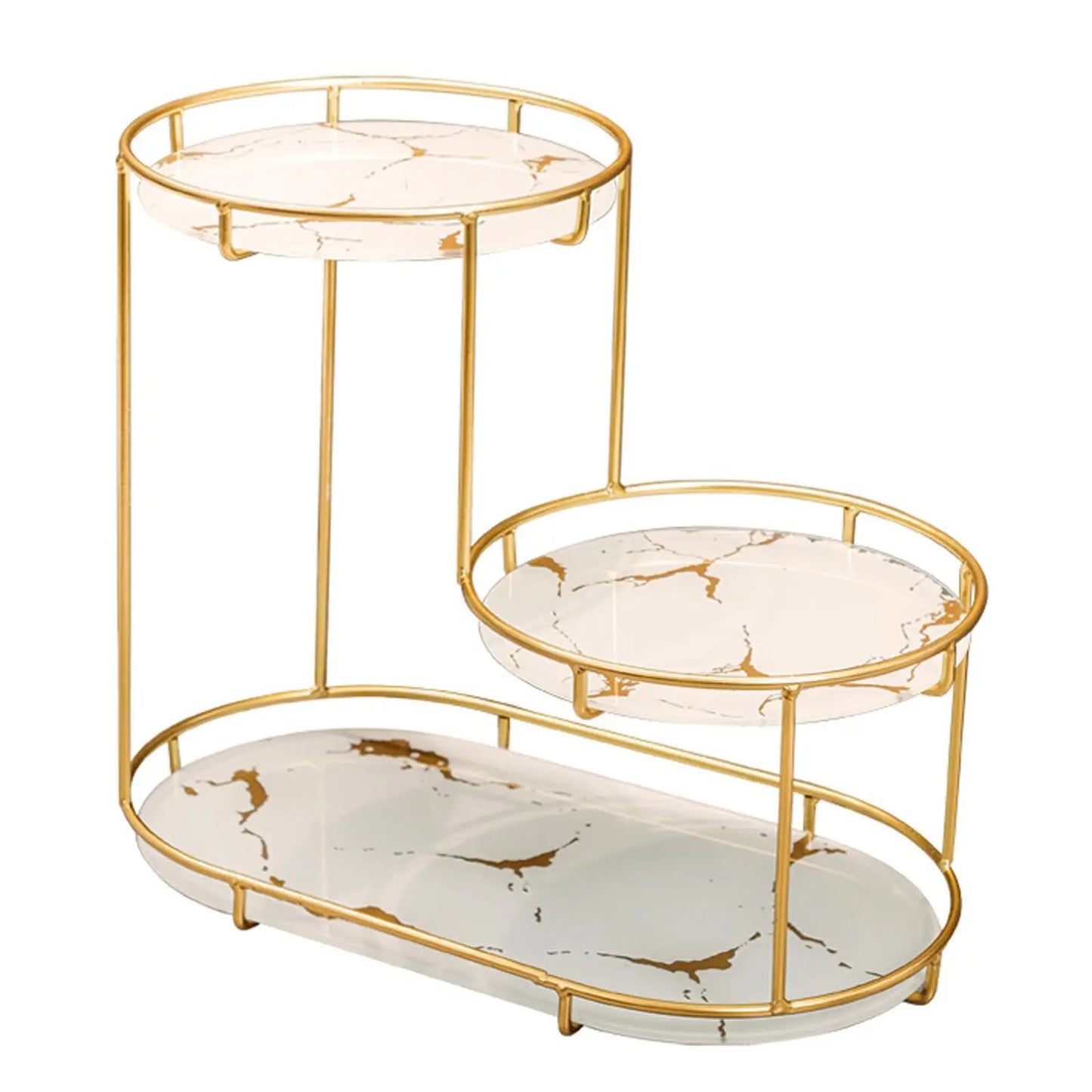 Cosmetic Decorative Tray three tier Perfume Organiser for Bathroom Decor
