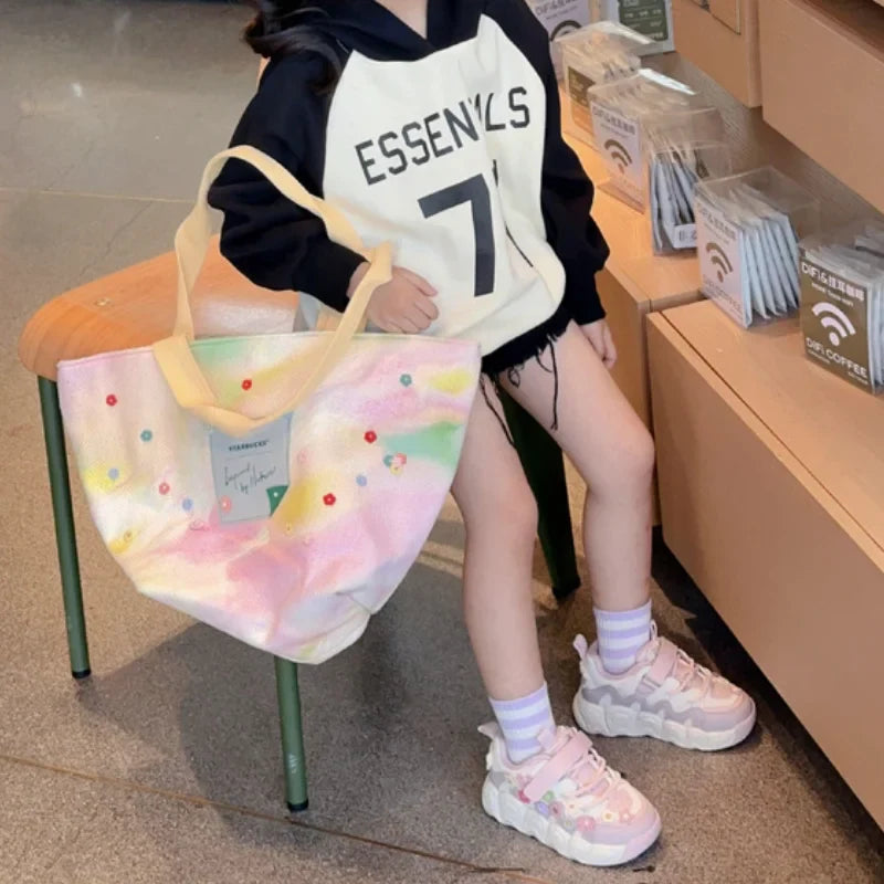 Kawaii Casual Shoe Fashion Childrens Shoes Girls Princess Sneakers Non-Slip New Autumn Running Shoes for Kids Girls Casual Wear