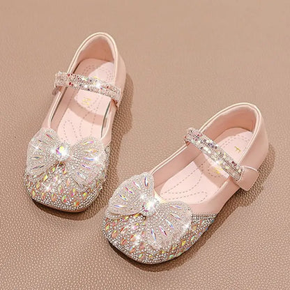 Fashion Girls' Leather Shoes Simple Child Shoe Soft Soled Girls Casual Shoes Anti Slip Kids Leather Shoe