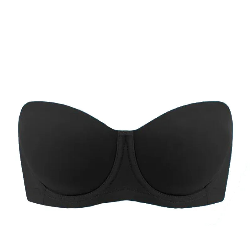 Underwire Female Lingerie Womens Strapless Bra Multiway Push Up Brassiere Seamless Slightly Lined Lift 32 34 36 38 40 42 C D E F