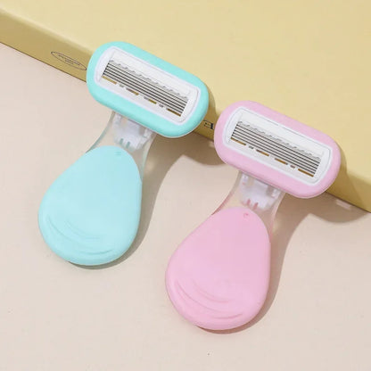 Safe Soap Head Shaver Colorful Shell Design for Summer Underarm Bikini Trimming Women's Private Area Hair Remover